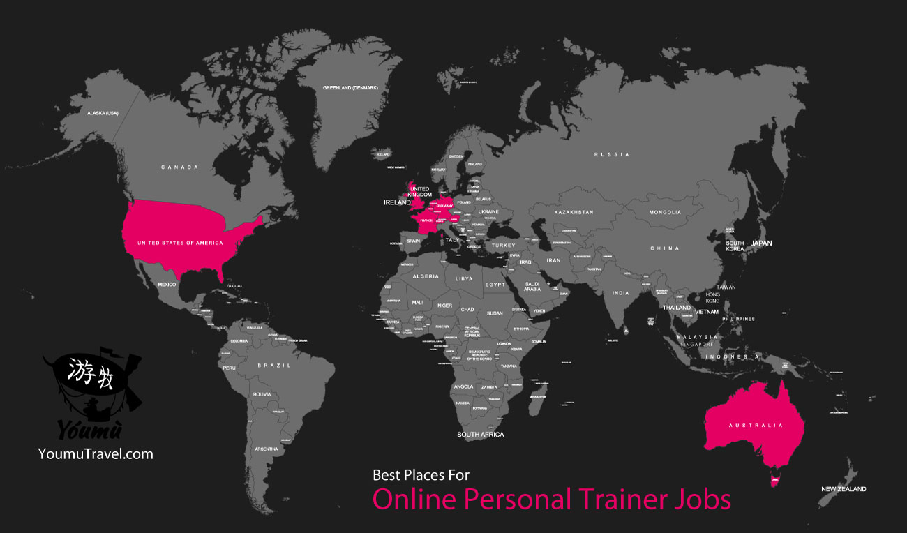 Online Personal Trainer - Best Places Job Map