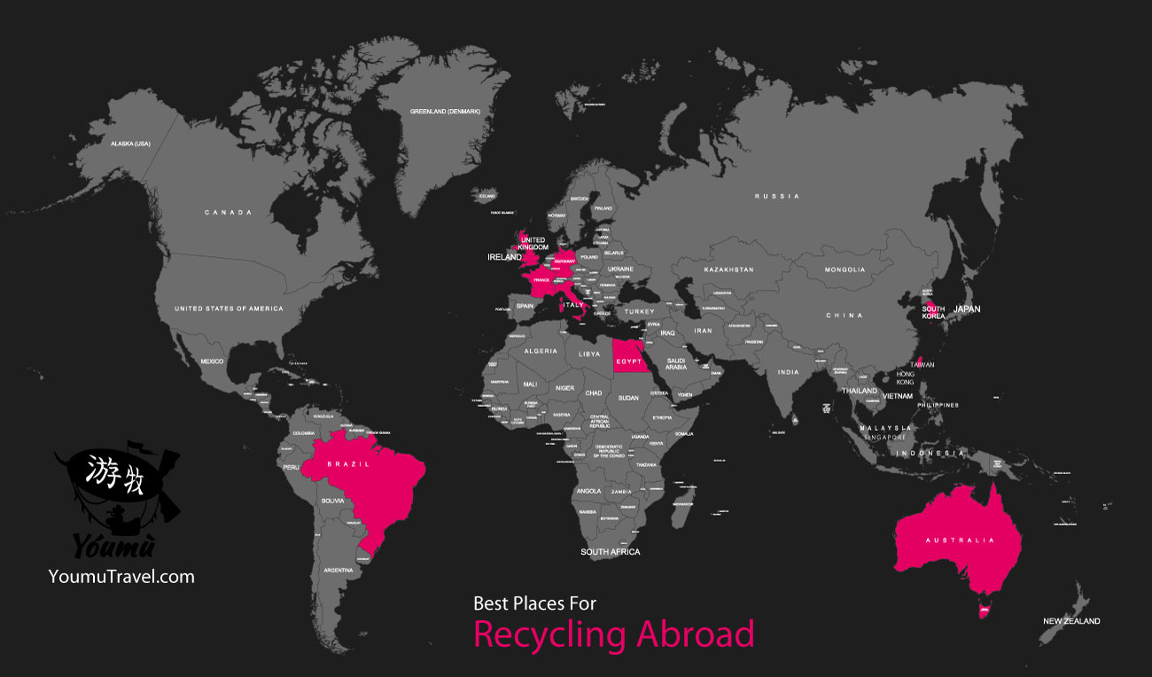 Recycling Abroad - Best Places Job Map