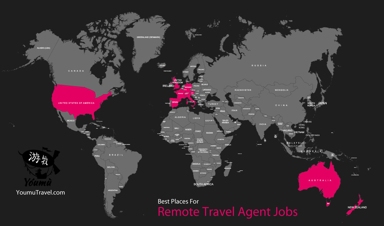 Remote Travel Agent Jobs - Best Places Job Map
