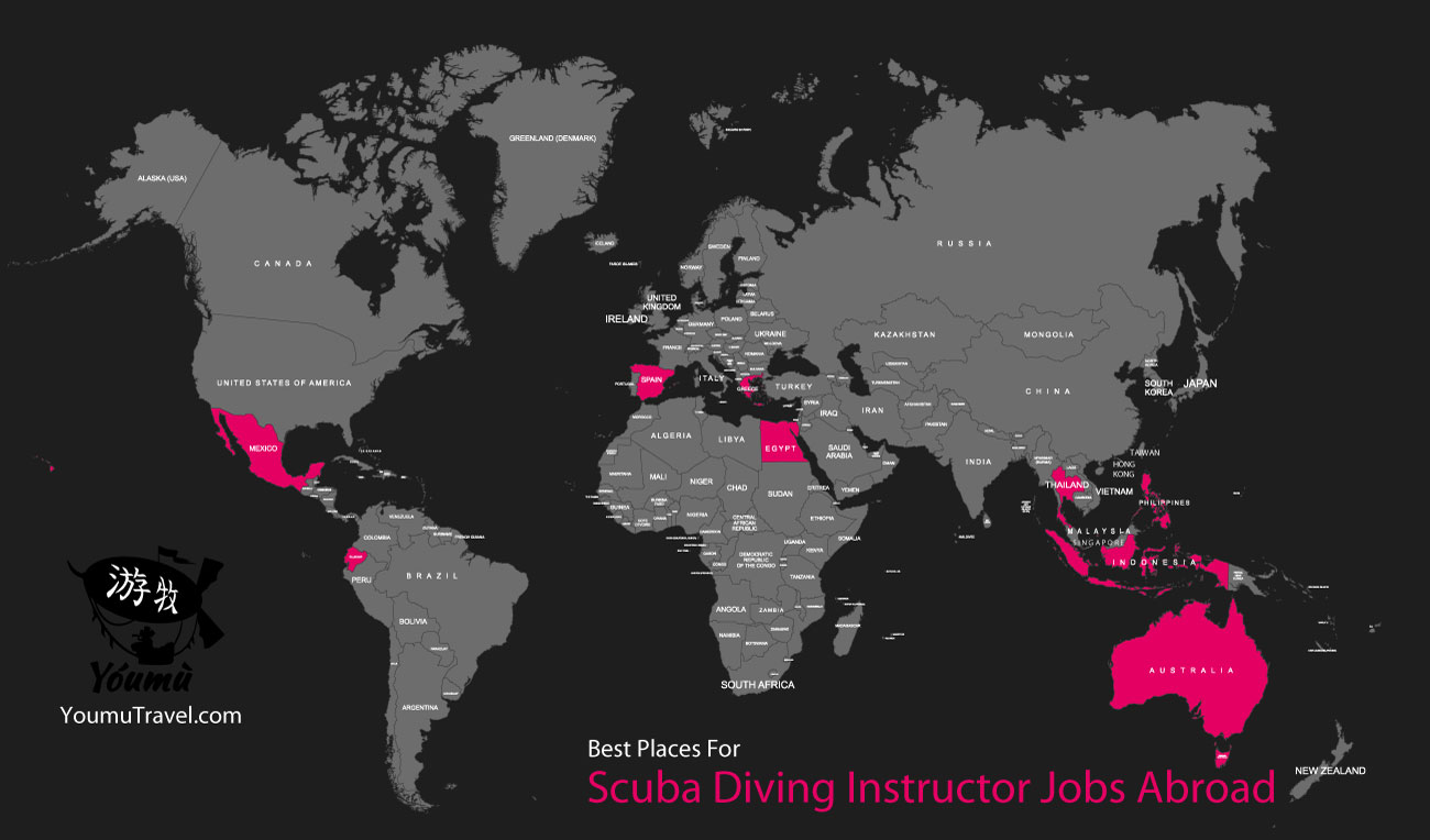Scuba Diving Instructor Jobs Abroad - Best Places Job Map