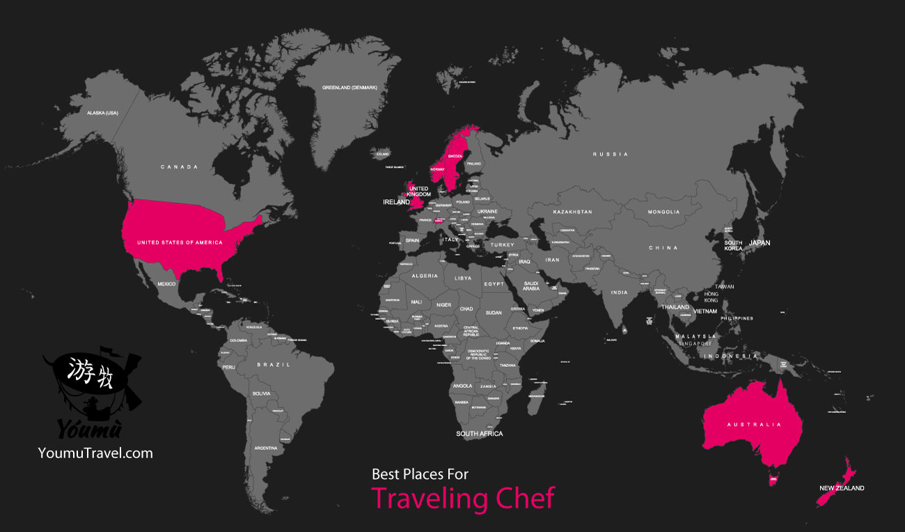 Traveling Chef - Best Places Job Map