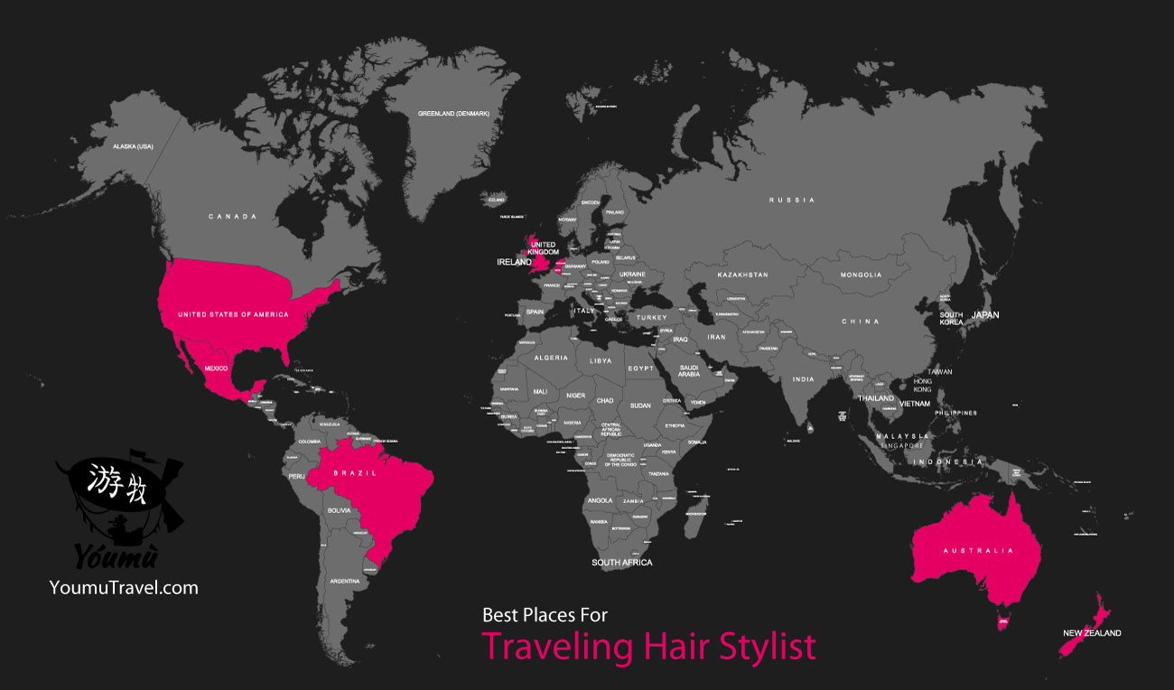 Traveling Hair Stylist - Best Places Job Map
