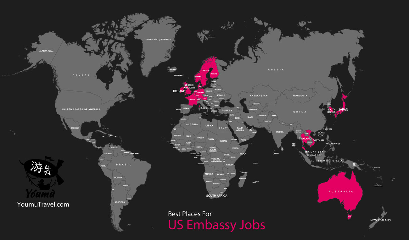 US Embassy Jobs - Best Places Job Map